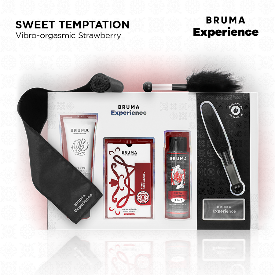 BRUMA XPERIENCE - SWEET STRAWBERRY VIBRO-ORGASMIC TEMPTATION KIT - My naughty haven #