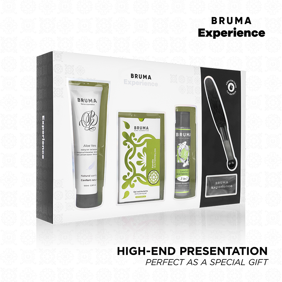 BRUMA XPERIENCE - SWEET WATERMELON TEMPTATION KIT WITH ORGASM ENHANCER - My naughty haven #