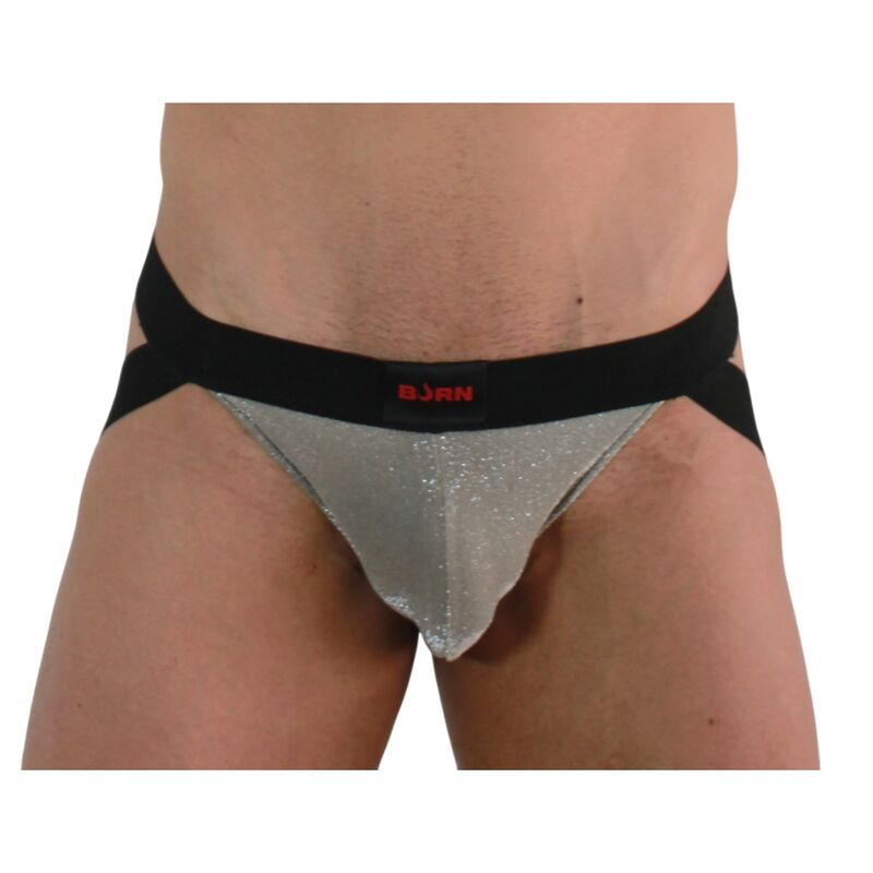 BURN - 001 JOCK SHINY BEIGE / BLACK S - My naughty haven #