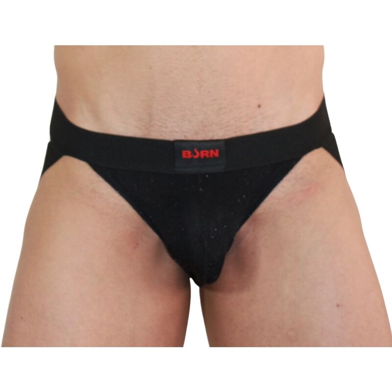 BURN - 003 JOCK SHINY BLACK S - My naughty haven #