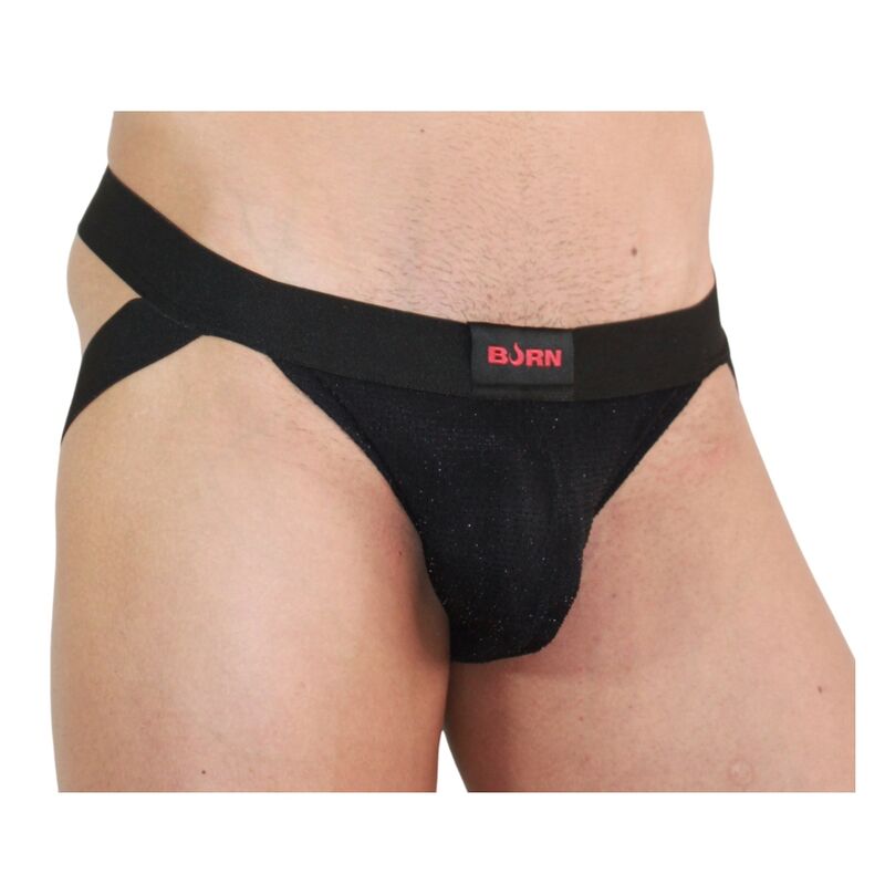 BURN - 003 JOCK SHINY BLACK S - My naughty haven #