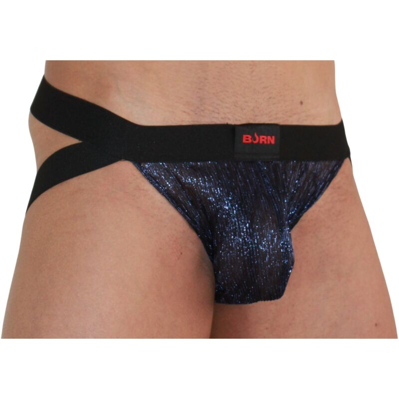 BURN - 006 JOCK SHINY BLUE / BLACK S - My naughty haven #
