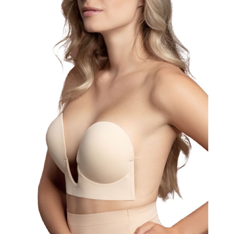 BYE-BRA - BRA WITHOUT HANDLES SHAPE U BLACK CUP A - My naughty haven #
