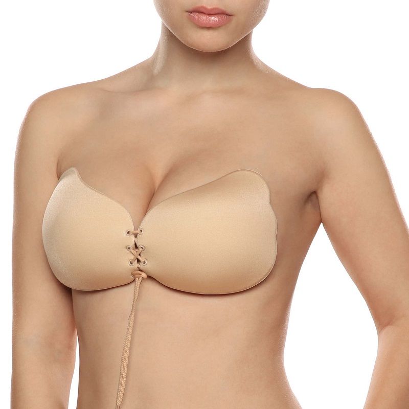 BYE-BRA - LACE-IT ENHANCEMENT PUSH-UP BEIGE CUP D - My naughty haven #