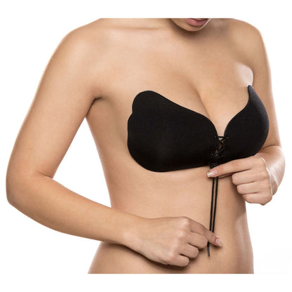 BYE-BRA - LACE-IT ENHANCEMENT PUSH-UP BLACK CUP D - My naughty haven #