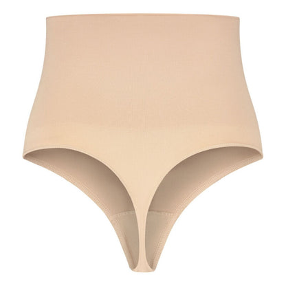 BYE-BRA - THONG STYLE SEAMLESS GIRDLE BEIGE SIZE S - My naughty haven #