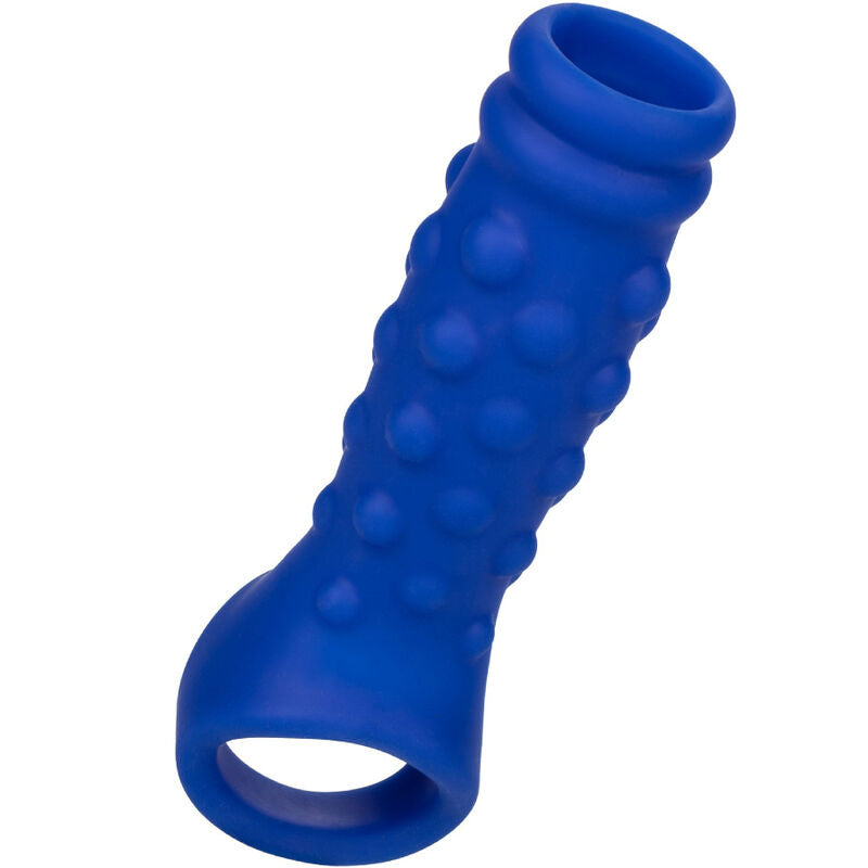 CALEXOTICS - ADMIRAL BEADED PENIS COVER LIQUID SILICONE BLUE - My naughty haven #