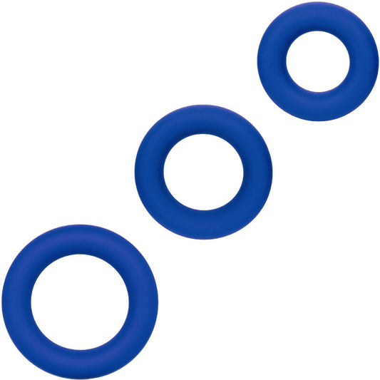 CALEXOTICS - ADMIRAL COCK RING SET BLUE - My naughty haven #