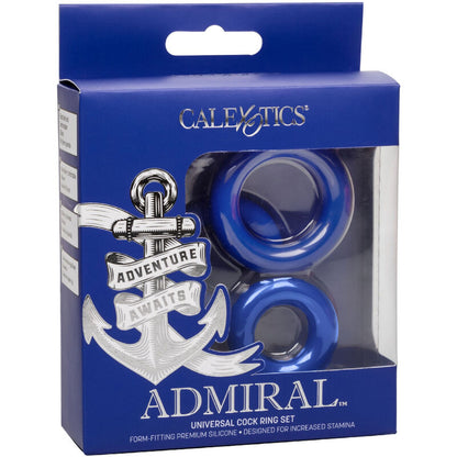CALEXOTICS - ADMIRAL COCK RING SET BLUE - My naughty haven #