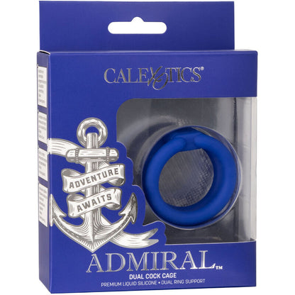 CALEXOTICS - ADMIRAL DUAL COCK CAGE BLUE - My naughty haven #