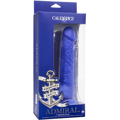 CALEXOTICS - ADMIRAL SAILOR REALISTIC DILDO VIBRATOR BLUE - My naughty haven #
