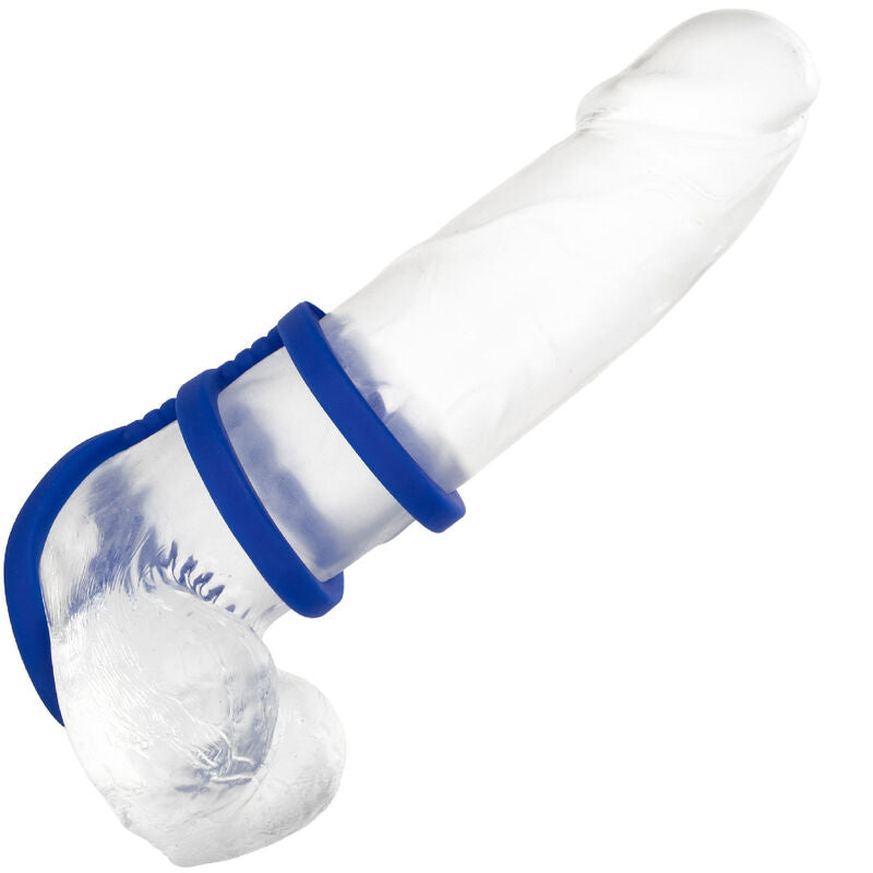 CALEXOTICS - ADMIRAL TRIPLE COCK CAGE BLUE - My naughty haven #