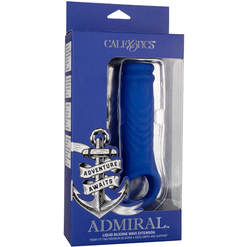 CALEXOTICS - ADMIRAL WAVE PENIS COVER LIQUID SILICONE BLUE - My naughty haven #