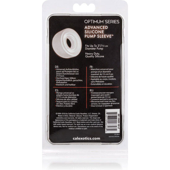 CALEXOTICS - ADV SILICONE PUMP SLEEVE TRANSPARENT - My naughty haven #