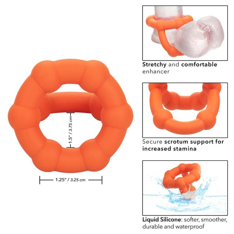CALEXOTICS - ALPHA ALL STAR RING ORANGE - My naughty haven #
