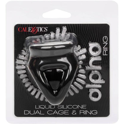 CALEXOTICS - ALPHA DUAL CAGE RING BLACK - My naughty haven #
