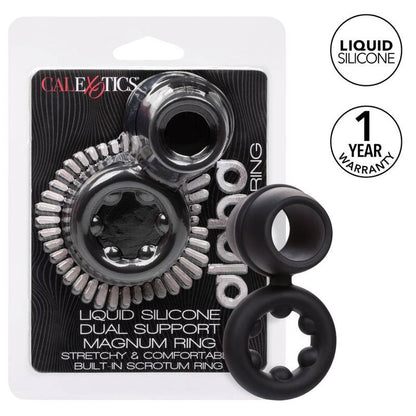 CALEXOTICS - ALPHA DUAL MAGNUM RING BLACK - My naughty haven #