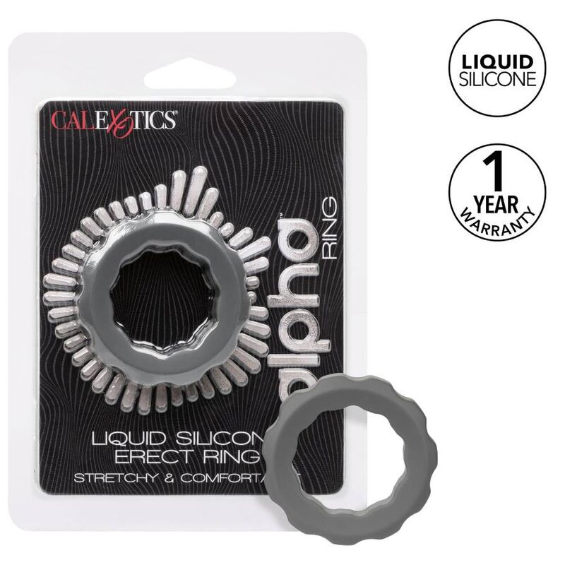 CALEXOTICS - ALPHA ERECT RING GREY - My naughty haven #