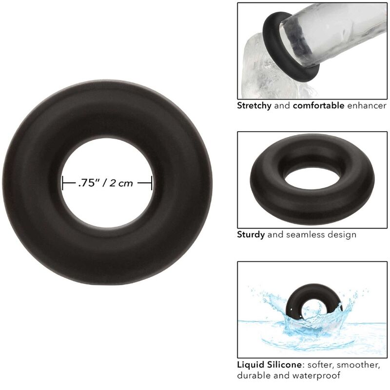 CALEXOTICS - ALPHA PROLONG MEDIUM RING BLACK - My naughty haven #