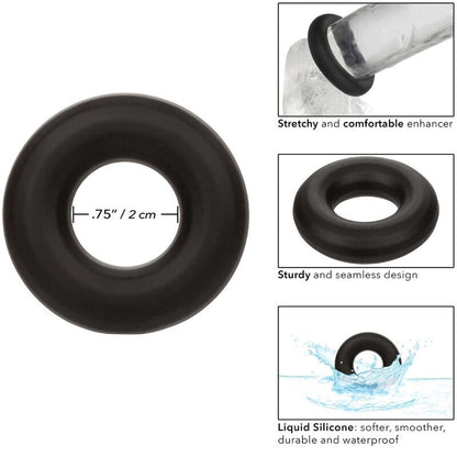 CALEXOTICS - ALPHA PROLONG MEDIUM RING BLACK - My naughty haven #