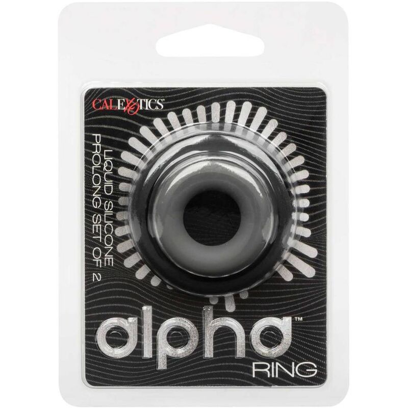 CALEXOTICS - ALPHA PROLONG SET OF 2 RING GREY - My naughty haven #