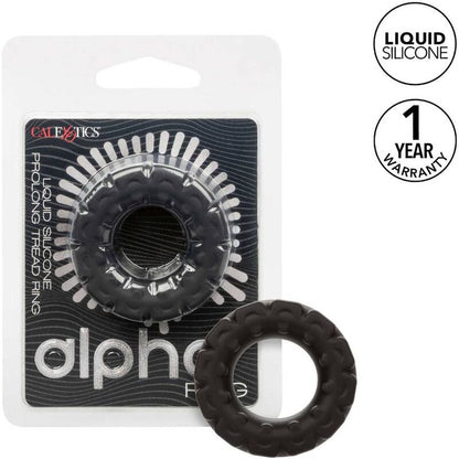 CALEXOTICS - ALPHA PROLONG TREAD RING BLACK - My naughty haven #
