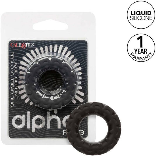 CALEXOTICS - ALPHA PROLONG TREAD RING BLACK - My naughty haven #