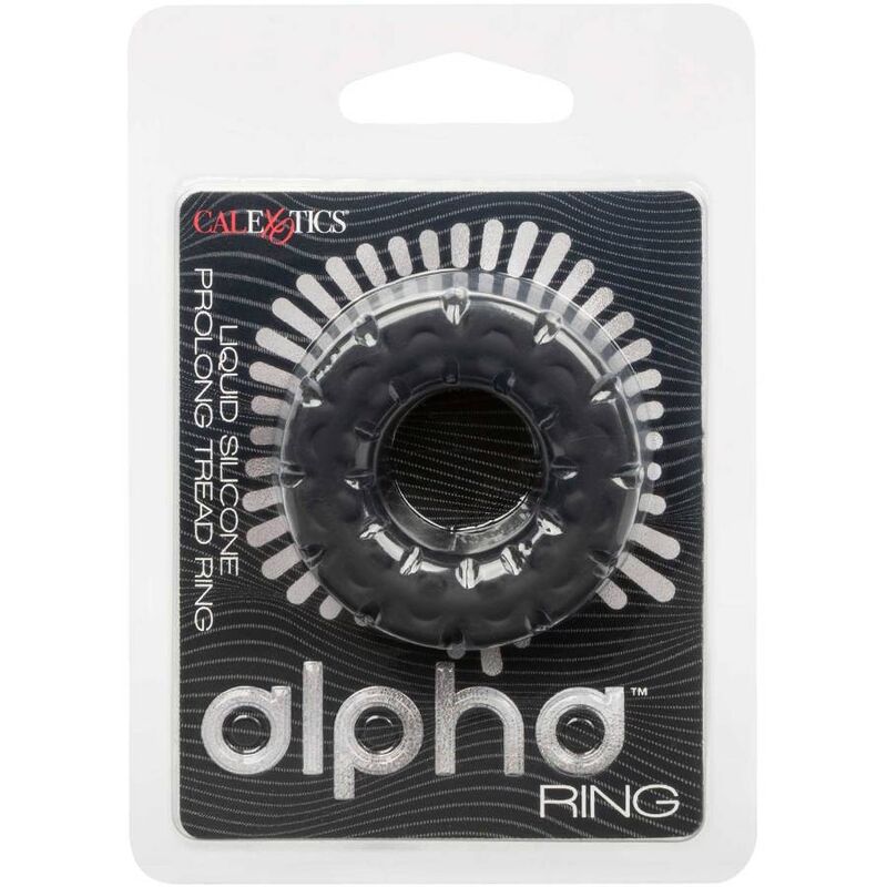 CALEXOTICS - ALPHA PROLONG TREAD RING BLACK - My naughty haven #