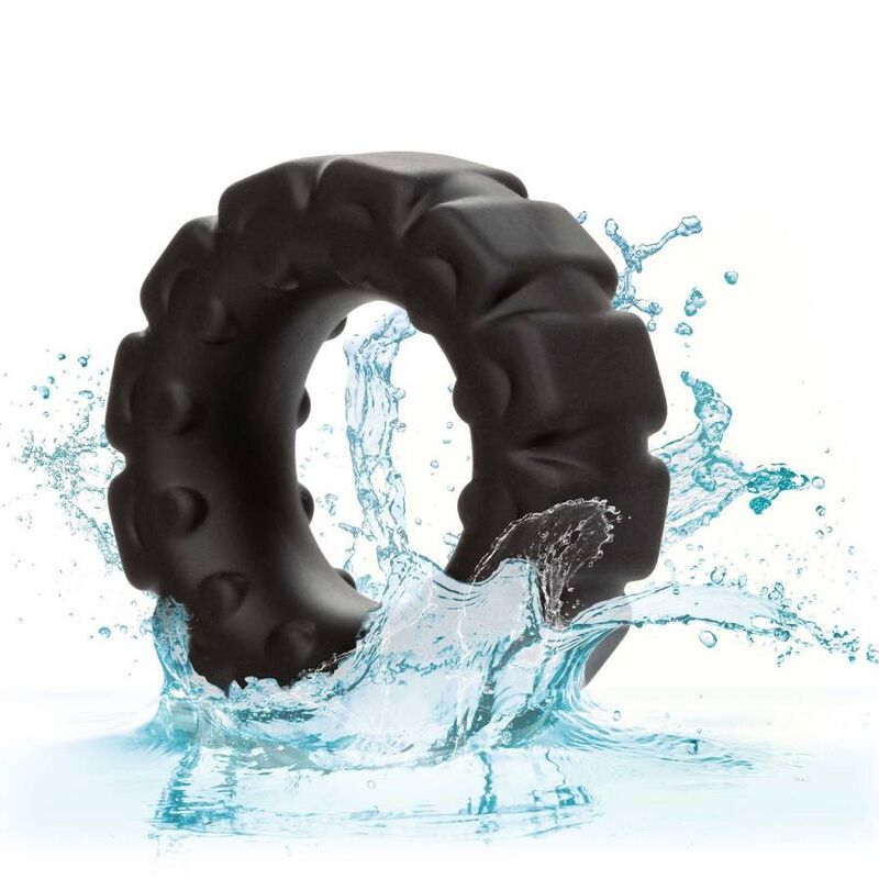 CALEXOTICS - ALPHA PROLONG TREAD RING BLACK - My naughty haven #