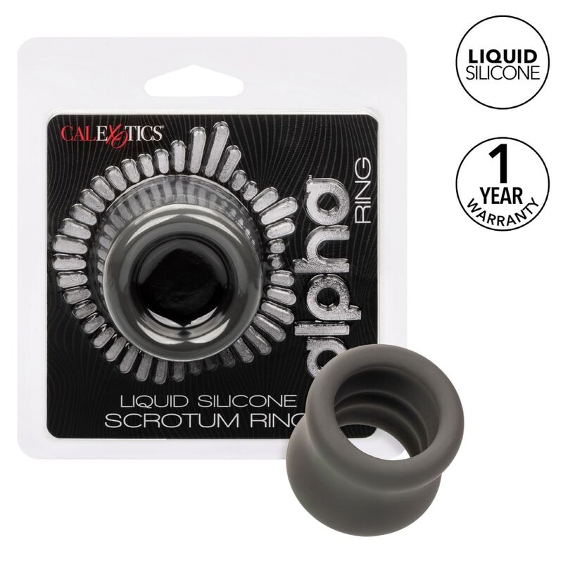 CALEXOTICS - ALPHA SCROTUM STRETCHING RING BLACK - My naughty haven #