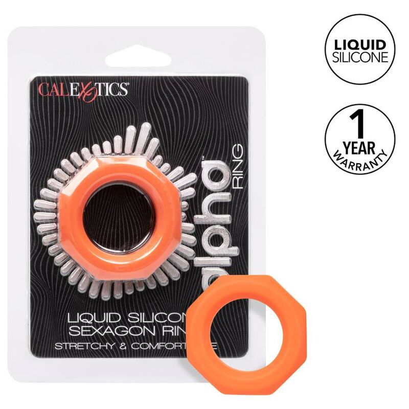 CALEXOTICS - ALPHA SEXAGON RING ORANGE - My naughty haven #