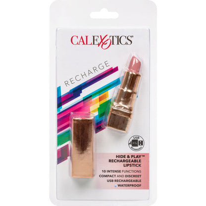 CALEXOTICS - BALA RECHARGEABLE LIPSTICK HIDE & PLAY SOFT PINK - My naughty haven #