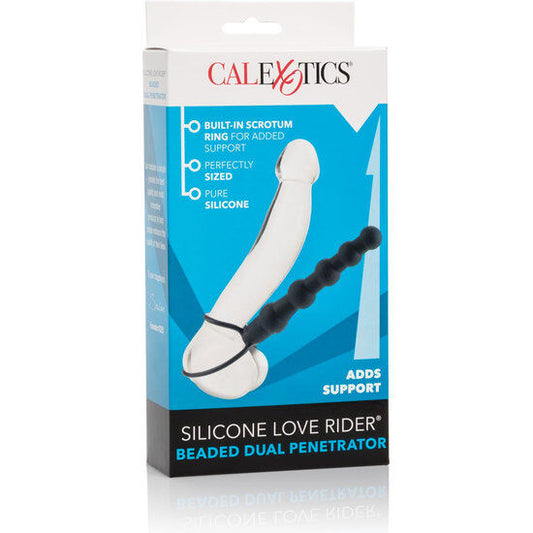 CALEXOTICS - BEADED DUAL PENETRATOR BLACK - My naughty haven #