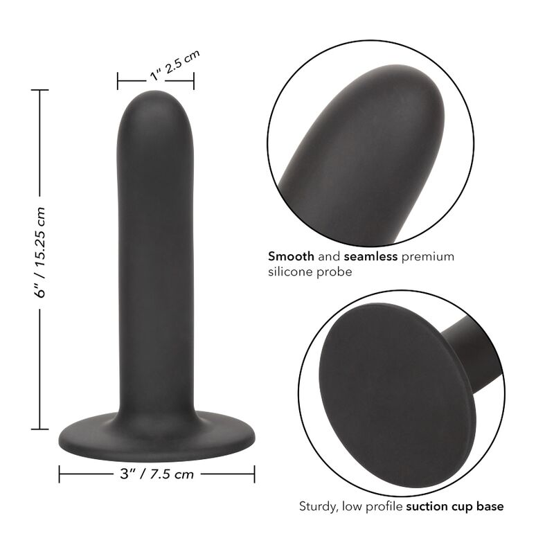 CALEXOTICS - BOUNDLESS DILDO 15.25 CM HARNESS COMPATIBLE SMOOTH - My naughty haven #