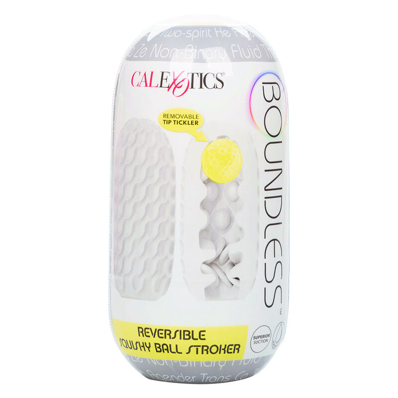 CALEXOTICS - BOUNDLESS REVERSIBLE SQUISHY BALL STROKE GREY - My naughty haven #