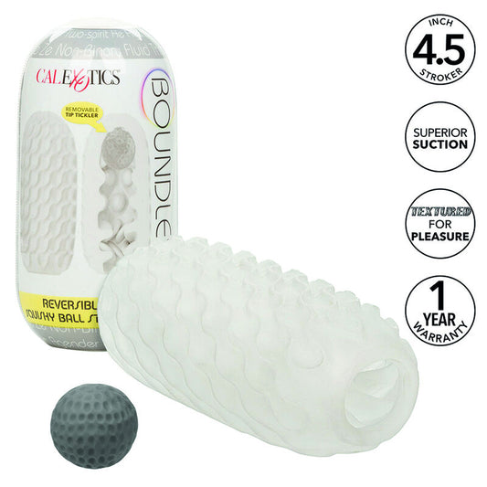 CALEXOTICS - BOUNDLESS REVERSIBLE SQUISHY BALL STROKE YELLOW - My naughty haven #