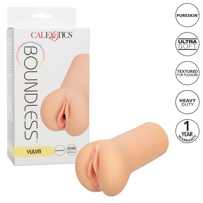 CALEXOTICS - Boundless Vulva Stroker – Реалистичен мастурбатор с мека кожа (Light Skin
