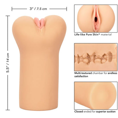 CALEXOTICS - BOUNDLESS VULVA STROKER LIGHT SKIN - My naughty haven #