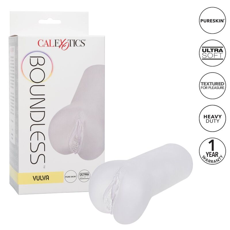 CALEXOTICS - BOUNDLESS VULVA STROKER TRANSPARENT - My naughty haven #