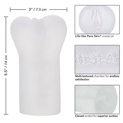 CALEXOTICS - BOUNDLESS VULVA STROKER TRANSPARENT - My naughty haven #