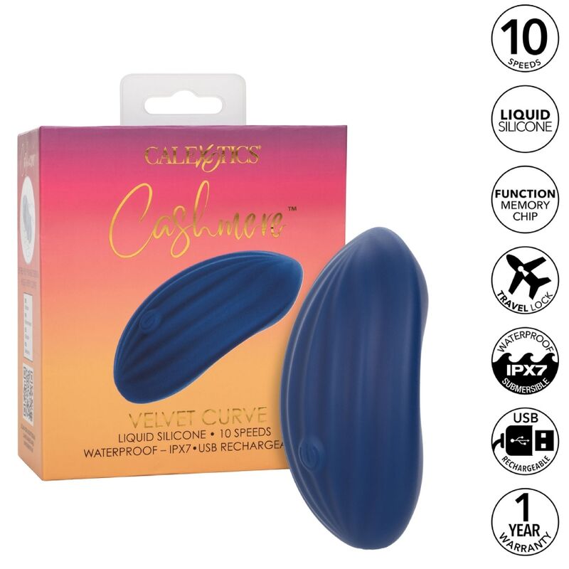CALEXOTICS - CASHMERE VELVET CURVE BLUE - My naughty haven #