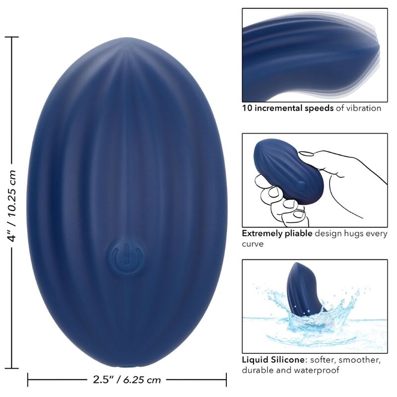 CALEXOTICS - CASHMERE VELVET CURVE BLUE - My naughty haven #