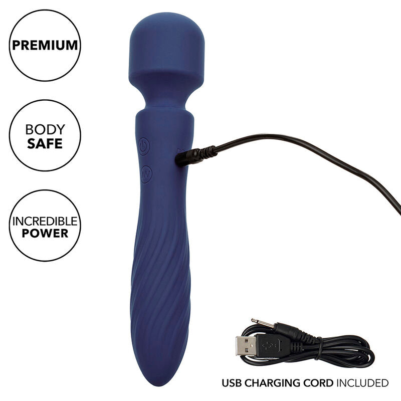 CALEXOTICS - CHARISMA MYSTIQUE MASSAGER DUAL MOTORS 12 FUNCTIONS 20,5 CM X 4.5 CM PURPLE - My naughty haven #