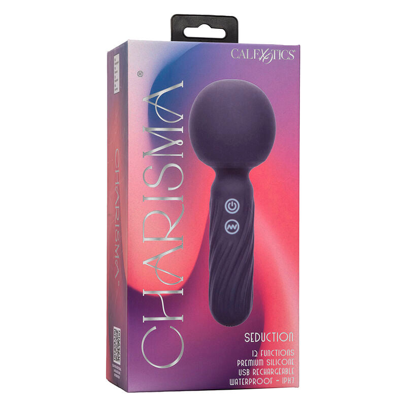 CALEXOTICS - CHARISMA SEDUCTION MASSAGER 12 FUNCTIONS 17.75 CM X 6.25 CM PURPLE - My naughty haven #
