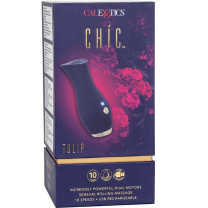 CALEXOTICS - CHIC TULIP MASAJEADOR - AZUL - My naughty haven #