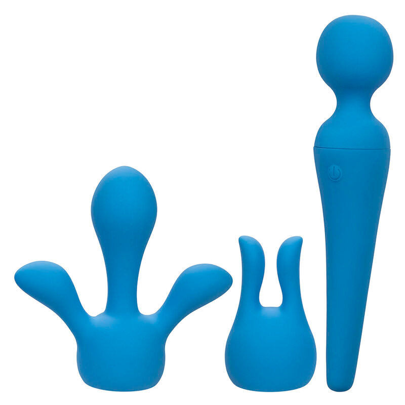 CALEXOTICS - COUTURE KIT VIBRATOR WAND 10 VIBRATIONS BLUE - My naughty haven #