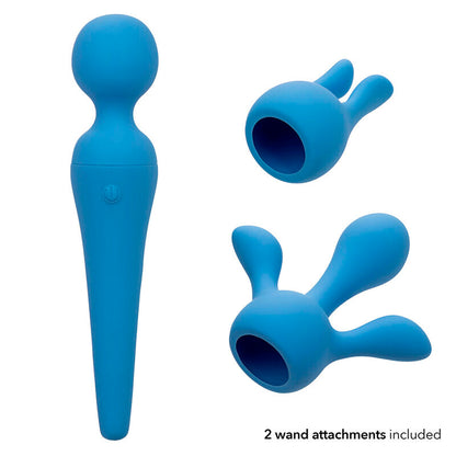 CALEXOTICS - COUTURE KIT VIBRATOR WAND 10 VIBRATIONS BLUE - My naughty haven #