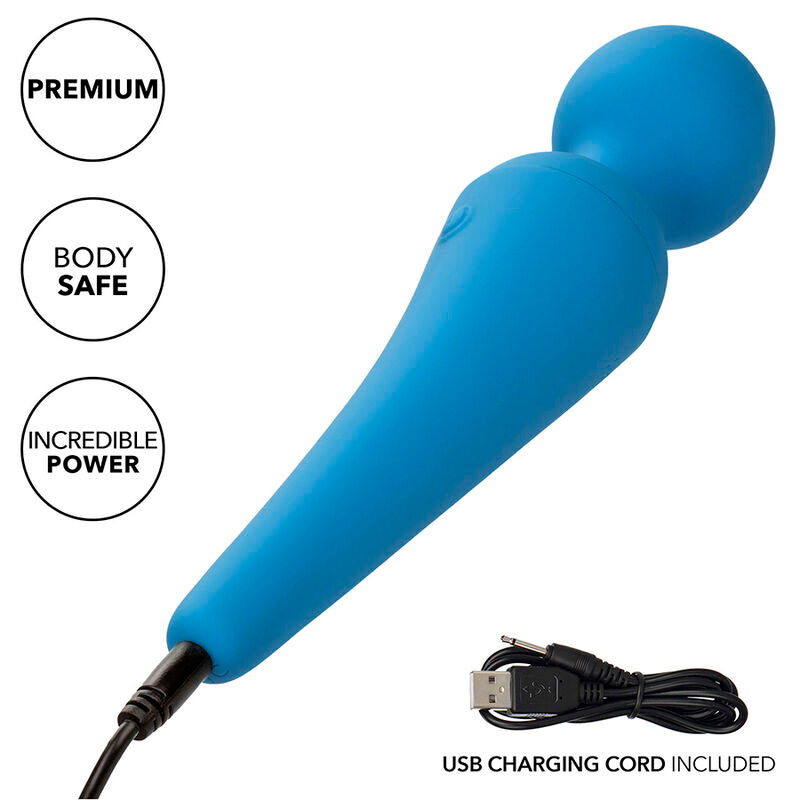 CALEXOTICS - COUTURE KIT VIBRATOR WAND 10 VIBRATIONS BLUE - My naughty haven #