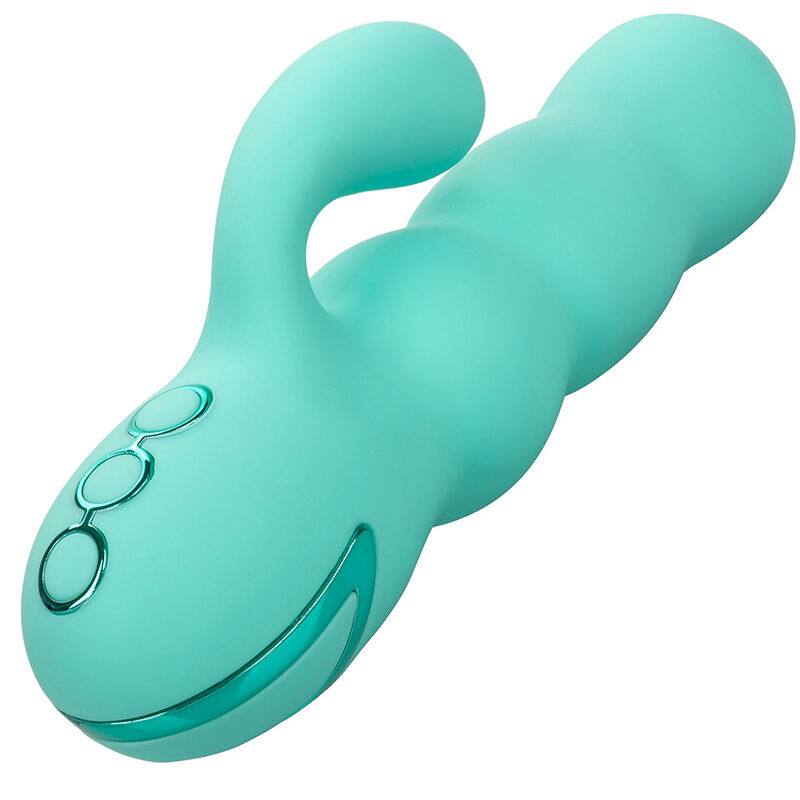 CALEXOTICS - DEL MAR DIVA VIBRATOR RABBIR AQUA GREEN BY CALIFORNIA DREAMING - My naughty haven #