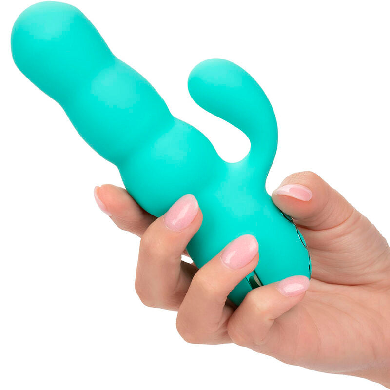 CALEXOTICS - DEL MAR DIVA VIBRATOR RABBIR AQUA GREEN BY CALIFORNIA DREAMING - My naughty haven #